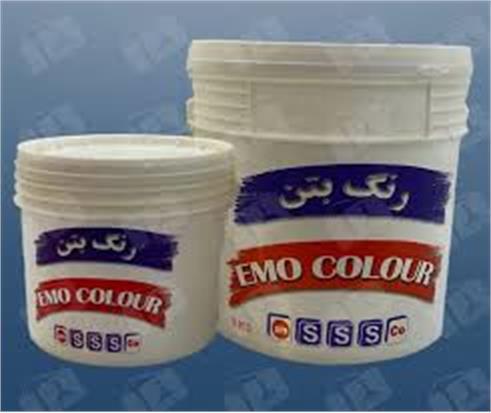 رنگ بتن اموکالر EMO COLOUR  شیمی ساختمان  12 کیلویی